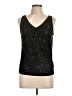J. Peterman 100% Cotton Black Sleeveless Top Size 12 - photo 1