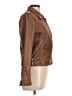 Walter Baker 100% Leather Brown Leather Jacket Size L - photo 4