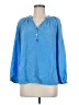 Lilly Pulitzer 100% Silk Blue Blouse Size M - photo 1