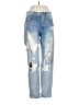 American Eagle Outfitters 100% Cotton Paisley Blue Jeans Size 2 - photo 1