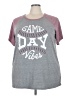 Torrid Gray Short Sleeve T-Shirt Size 4X Plus (4) - photo 1