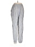 Angie 100% Rayon Stripes Silver Casual Pants Size M - photo 2