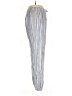 Angie 100% Rayon Stripes Silver Casual Pants Size M - photo 4