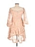 Few Moda 100% Polyester Solid Tan Cocktail Dress Size L - photo 2
