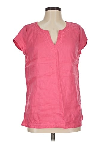 Saint Tropez West Short Sleeve Blouse (view 1)