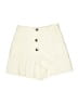 Zara Solid Ivory White Shorts Size S - photo 1