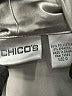 Chico's Metallic Silver Long Sleeve Blouse Size Sm (0) - photo 7