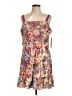 Aqua 100% Polyester Purple Casual Dress Size L - photo 1