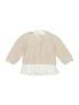 Donsje 100% Cotton Ivory Pullover Sweater Size 6-12 mo - photo 1