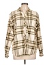 Weatherproof Plaid Ivory Long Sleeve Blouse Size L - photo 1