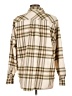Weatherproof Plaid Ivory Long Sleeve Blouse Size L - photo 2