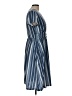 Unbranded Stripes Blue Casual Dress Size L - photo 4