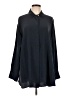 DKNY 100% Silk Black Long Sleeve Silk Top Size L - photo 1