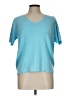 Talbots Blue Short Sleeve Top Size L - photo 1