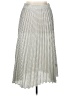 Max Studio 100% Polyester Houndstooth Silver Casual Skirt Size XL - photo 1