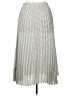 Max Studio 100% Polyester Houndstooth Silver Casual Skirt Size XL - photo 2