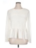 Versona 100% Polyester Ivory Long Sleeve Blouse Size XL - photo 1