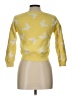 DKNY 100% Cotton Yellow Cardigan Size 10 - photo 2