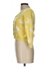 DKNY 100% Cotton Yellow Cardigan Size 10 - photo 5