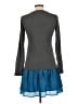 Splendid Color Block Gray Casual Dress Size L - photo 2