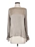 Banana Republic 100% Polyester Gray Long Sleeve Blouse Size S - photo 1