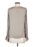Banana Republic 100% Polyester Gray Long Sleeve Blouse Size S - photo 2
