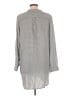 DKNY Gray Long Sleeve Blouse Size L - photo 2