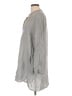 DKNY Gray Long Sleeve Blouse Size L - photo 5