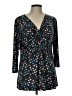Ellen Tracy Black 3/4 Sleeve Blouse Size L - photo 1