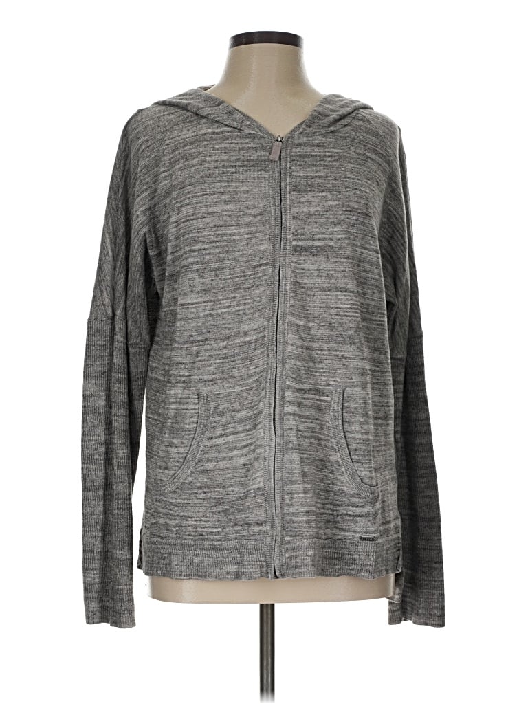 Pre-owned Ugg Zip Up Hoodie In Gray