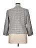 Le Suit 100% Polyester Houndstooth Gray Blazer Size 14 - photo 2