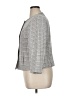 Le Suit 100% Polyester Houndstooth Gray Blazer Size 14 - photo 5
