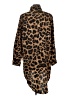 Unbranded 100% Polyester Animal Print Brown Long Sleeve Blouse Size L - photo 2