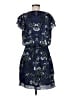 Parker 100% Polyester Paisley Blue Cocktail Dress Size M - photo 2