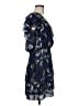 Parker 100% Polyester Paisley Blue Cocktail Dress Size M - photo 4