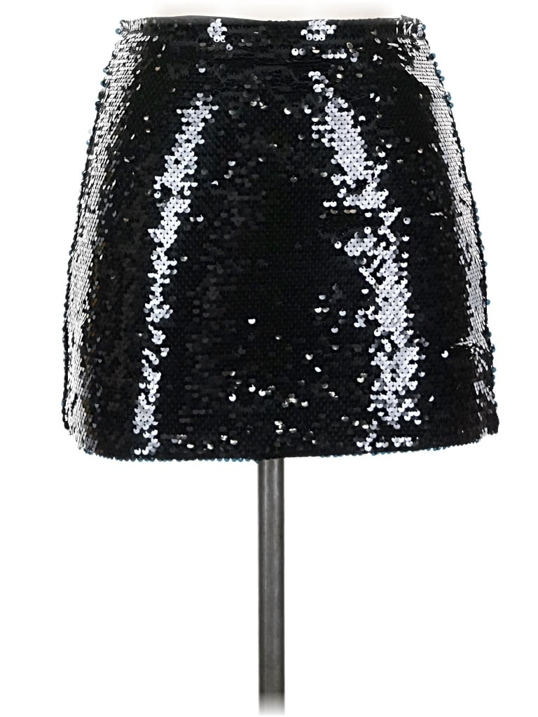 Pre-owned Forever 21 Formal Skirt In Silver