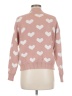 Dreamers Hearts Pink Cardigan Size M - photo 2