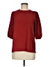 Beacon 100% Polyester Burgundy 3/4 Sleeve Top Size M - photo 1