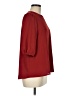 Beacon 100% Polyester Burgundy 3/4 Sleeve Top Size M - photo 4