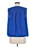 Max Studio 100% Polyester Blue Sleeveless T-Shirt Size M - photo 2
