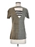 Gilded Intent Metallic Gray Active T-Shirt Size S - photo 1