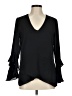 Vince Camuto 100% Polyester Black Long Sleeve Blouse Size M - photo 1