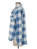 Caslon 100% Cotton Checkered-gingham Blue Long Sleeve Button-Down Shirt Size M - photo 5