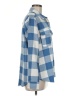 Caslon 100% Cotton Checkered-gingham Blue Long Sleeve Button-Down Shirt Size M - photo 4