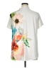 Pixie Lady Floral White Short Sleeve Blouse Size XL - photo 2