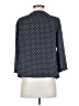 Ann Taylor LOFT 100% Polyester Polka Dots Blue 3/4 Sleeve Blouse Size S - photo 2