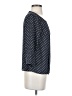 Ann Taylor LOFT 100% Polyester Polka Dots Blue 3/4 Sleeve Blouse Size S - photo 4