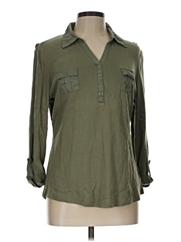 Karen Scott Long Sleeve Blouse (view 1)