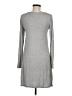 Lyss Loo Solid Gray Casual Dress Size M - photo 2