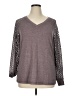 Automet Gray Long Sleeve Top Size XL - photo 1